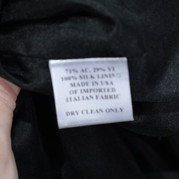 PARTOW Silk Black Long Sleeve Dress Sz 6 - Picture 4 of 7